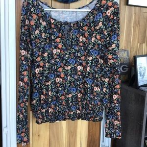 american eagle floral long sleeve